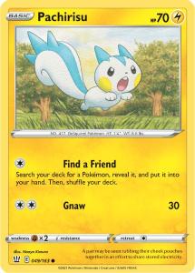 SWSH5 - Battle Styles - 049/163 - Pachirisu - Common Reverse