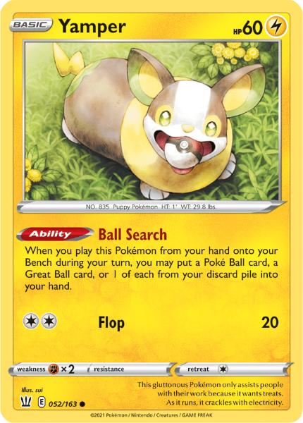 SWSH5 - Battle Styles - 052/163 - Yamper - Common Reverse