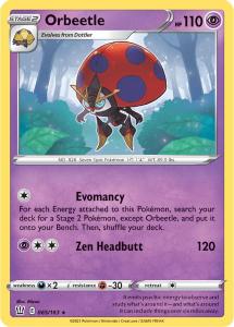 SWSH5 - Battle Styles - 065/163 - Orbeetle - Holo Rare Reverse