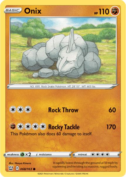 SWSH5 - Battle Styles - 068/163 - Onix - Common Reverse