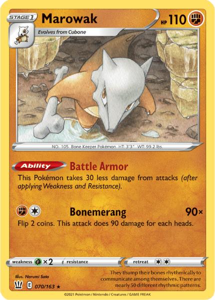 SWSH5 - Battle Styles - 070/163 - Marowak - Rare