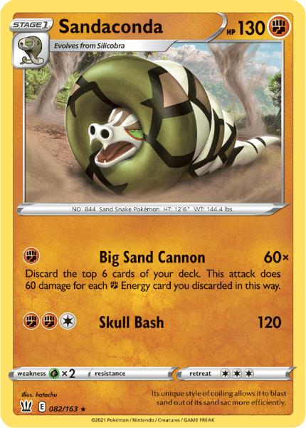 SWSH5 - Battle Styles - 082/163 - Sandaconda - Holo Rare