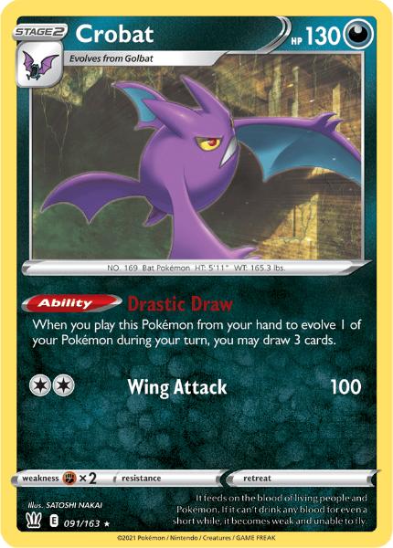 SWSH5 - Battle Styles - 091/163 - Crobat - Holo Rare