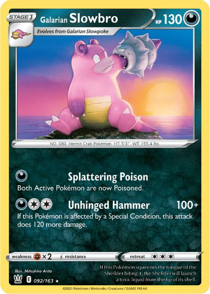 SWSH5 - Battle Styles - 092/163 - Galarian Slowbro - Rare Reverse