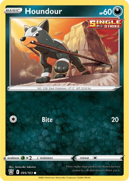 SWSH5 - Battle Styles - 095/163 - Houndour - Common Reverse