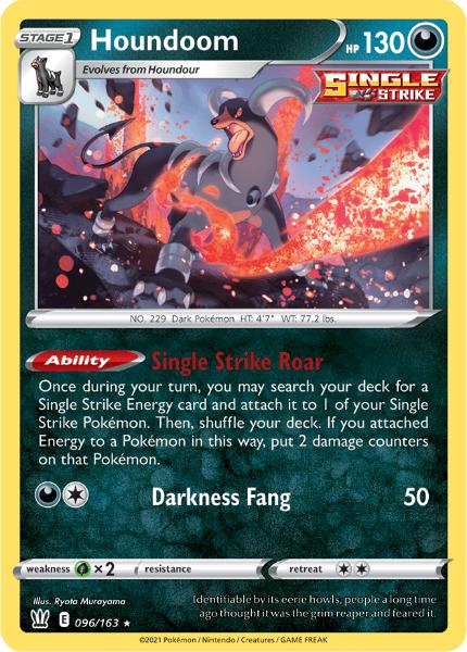 SWSH5 - Battle Styles - 096/163 - Houndoom - Holo Rare