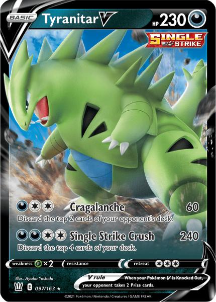 SWSH5 - Battle Styles - 097/163 - Tyranitar V - Rare