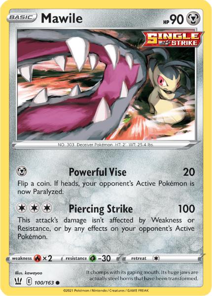 SWSH5 - Battle Styles - 100/163 - Mawile - Common Reverse