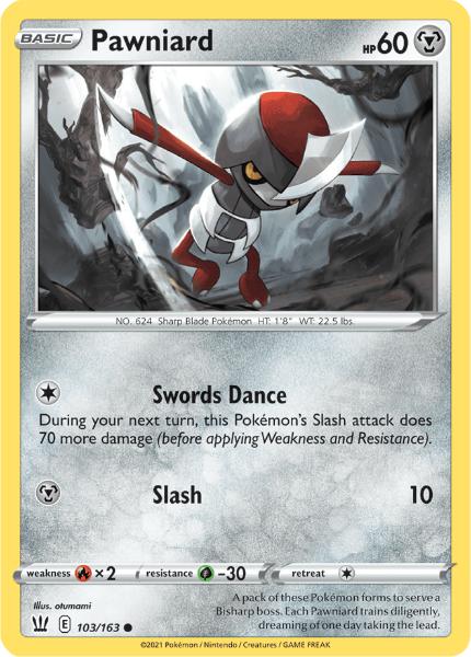 SWSH5 - Battle Styles - 103/163 - Pawniard - Common Reverse