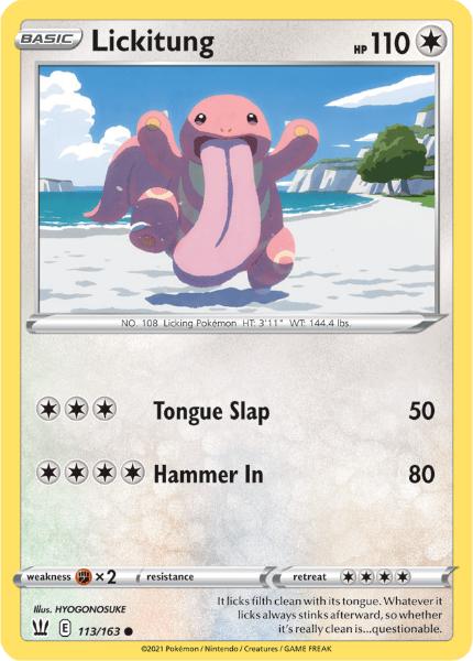 SWSH5 - Battle Styles - 113/163 - Lickitung - Common