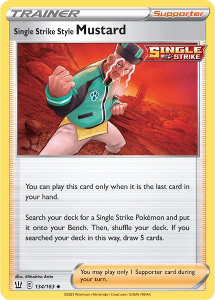 SWSH5 - Battle Styles - 134/163 - Single Strike Style Mustard - Uncommon Reverse