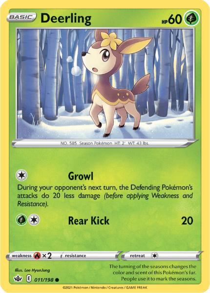 SWSH6 - Chilling Reign - 011/198 - Deerling - Common - Reverse