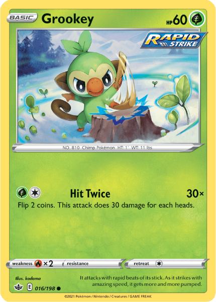 SWSH6 - Chilling Reign - 016/198 - Grookey - Common