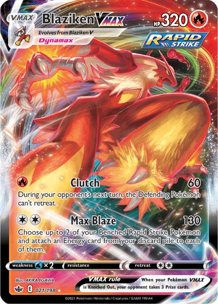 SWSH6 - Chilling Reign - 021/198 - Blaziken VMAX - Rare