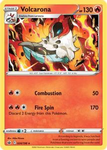 SWSH6 - Chilling Reign - 024/198 - Volcarona - Rare - Reverse