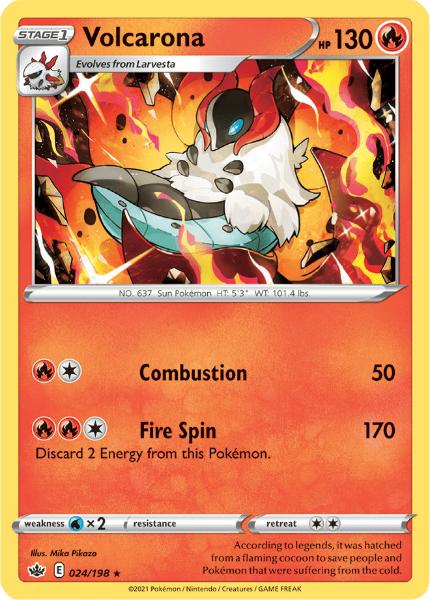 SWSH6 - Chilling Reign - 024/198 - Volcarona - Rare