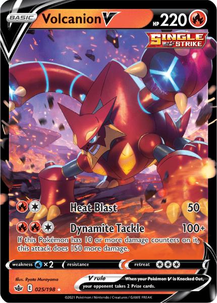 SWSH6 - Chilling Reign - 025/198 - Volcanion V - Rare