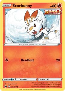 SWSH6 - Chilling Reign - 026/198 - Scorbunny - Common