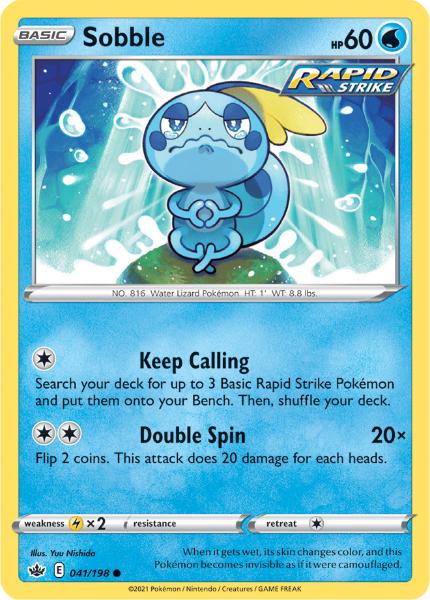 SWSH6 - Chilling Reign - 041/198 - Sobble - Common - Reverse