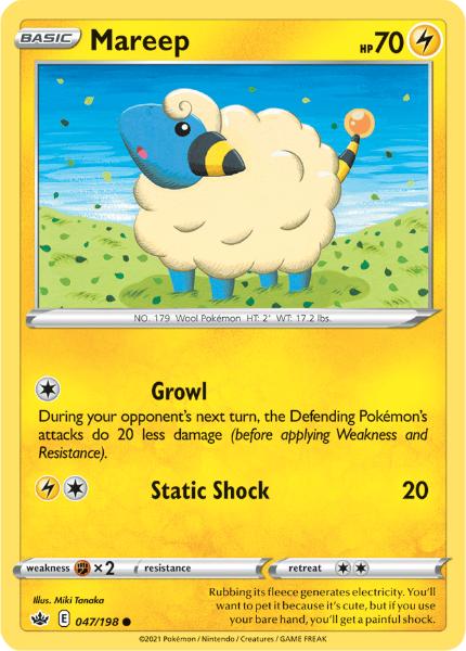 SWSH6 - Chilling Reign - 047/198 - Mareep - Common