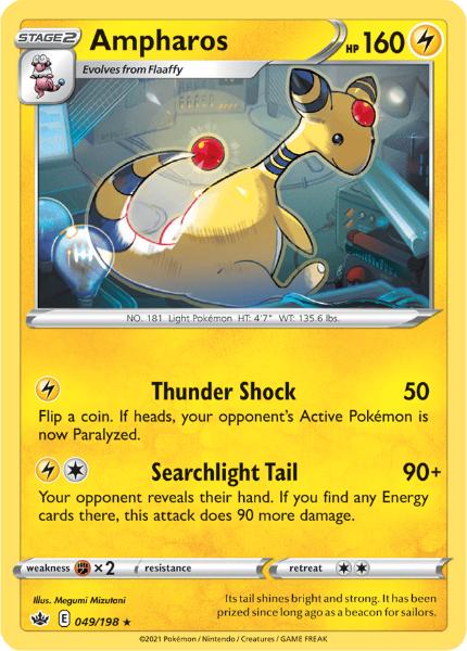 SWSH6 - Chilling Reign - 049/198 - Ampharos - Rare