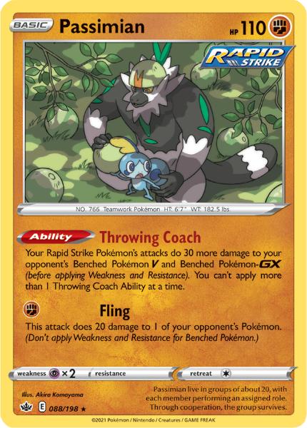 SWSH6 - Chilling Reign - 088/198 - Passimian - Rare