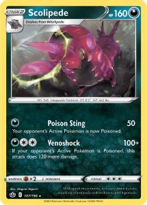 SWSH6 - Chilling Reign - 107/198 - Scolipede - Rare