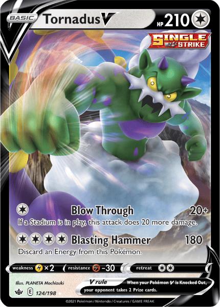 SWSH6 - Chilling Reign - 124/198 - Tornadus V - Rare