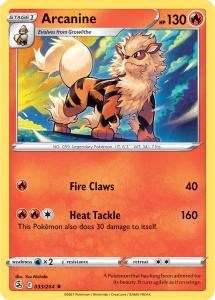 SWSH8 - Fusion Strike - 033/264 - Arcanine - Rare Reverse