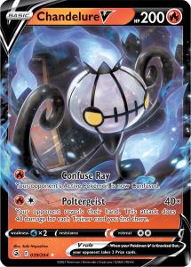 SWSH8 - Fusion Strike - 039/264 - Chandelure V - Rare