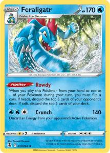 SWSH8 - Fusion Strike - 057/264 - Feraligatr - Holo Rare