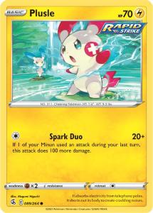 SWSH8 - Fusion Strike - 089/264 - Plusle - Common