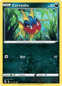 SWSH8 - Fusion Strike - 162/264 - Carvanha - Common