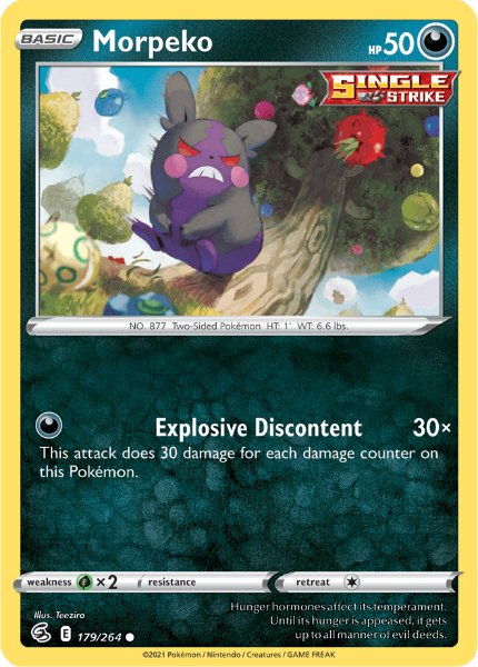 SWSH8 - Fusion Strike - 179/264 - Morpeko - Common Reverse