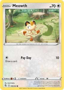 SWSH8 - Fusion Strike - 199/264 - Meowth - Common