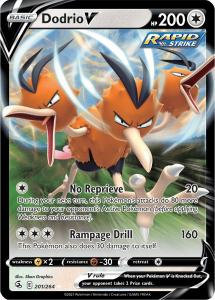 SWSH8 - Fusion Strike - 201/264 - Dodrio V - Rare