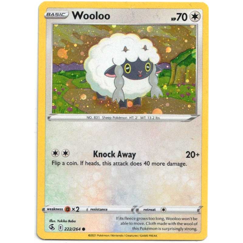 SWSH8 - Fusion Strike - 222/264 - Wooloo - Holo Promo