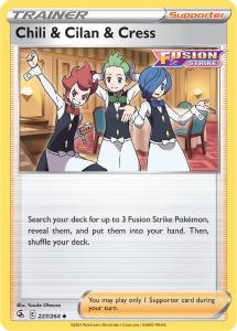 SWSH8 - Fusion Strike - 227/264 - Chili & Cilan & Cress - Uncommon