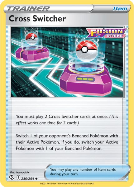 SWSH8 - Fusion Strike - 230/264 - Cross Switcher - Uncommon Reverse