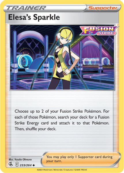 SWSH8 - Fusion Strike - 233/264 - Elesa’s Sparkle - Uncommon Reverse