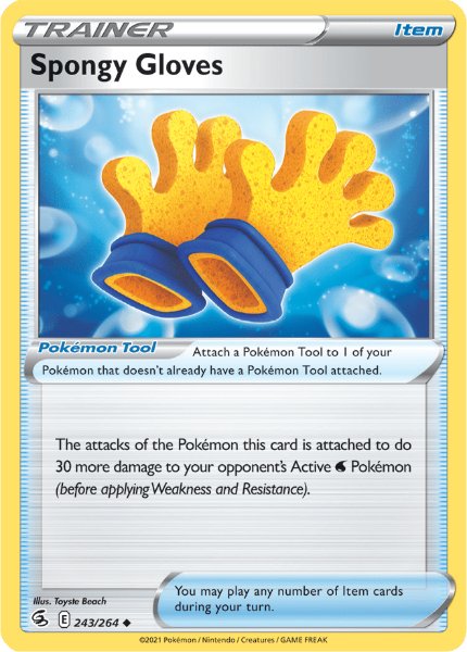 SWSH8 - Fusion Strike - 243/264 - Spongy Gloves - Uncommon