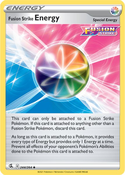 SWSH8 - Fusion Strike - 244/264 - Fusion Strike Energy - Uncommon Reverse