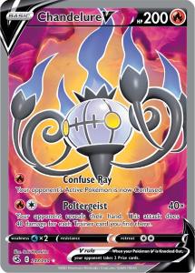 SWSH8 - Fusion Strike - 247/264 - Chandelure V - Ultra Rare