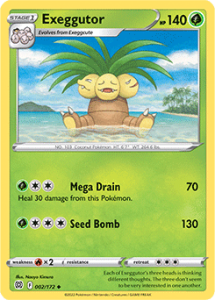 SWSH9 - Brilliant Stars - 002/172 - Exeggutor - Uncommon