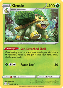 SWSH9 - Brilliant Stars - 007/172 - Grotle - Uncommon
