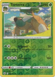 SWSH9 - Brilliant Stars - 008/172 - Torterra – Holo Rare - Reverse Holo