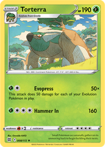 SWSH9 - Brilliant Stars - 008/172 - Torterra – Holo Rare
