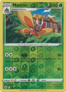 SWSH9 - Brilliant Stars - 011/172 - Mothim - Rare - Reverse Holo