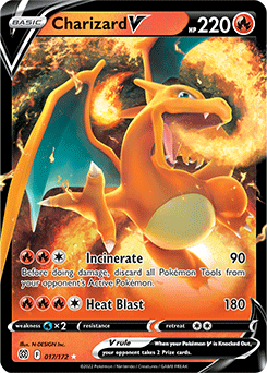 SWSH9 - Brilliant Stars - 017/172 - Charizard V - Ultra-Rare