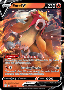 SWSH9 - Brilliant Stars - 022/172 – Entei V - Ultra-Rare